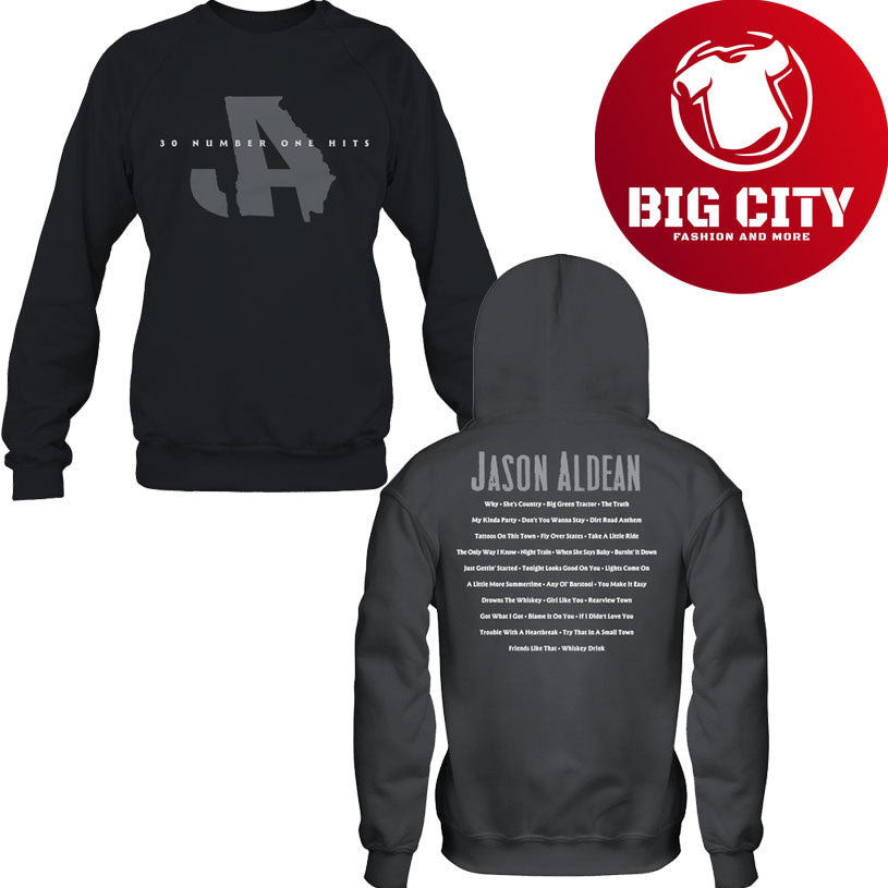 Jason Aldean 30 Number One Hits Shirt