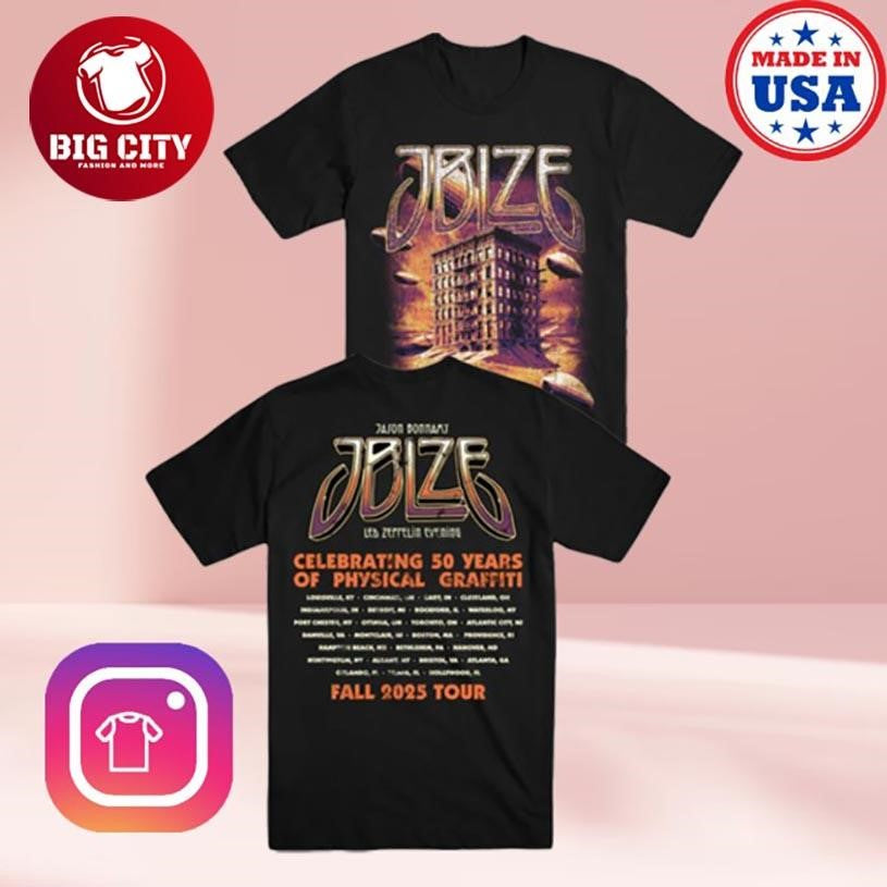 Jason Bonham Physical Graffiti Tour Part 3 Two Sided Shirt