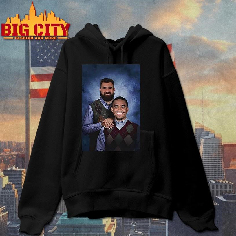 Jason Kelce and Jalen Hurts Philadelphia Football Step Bros Funny shirt
