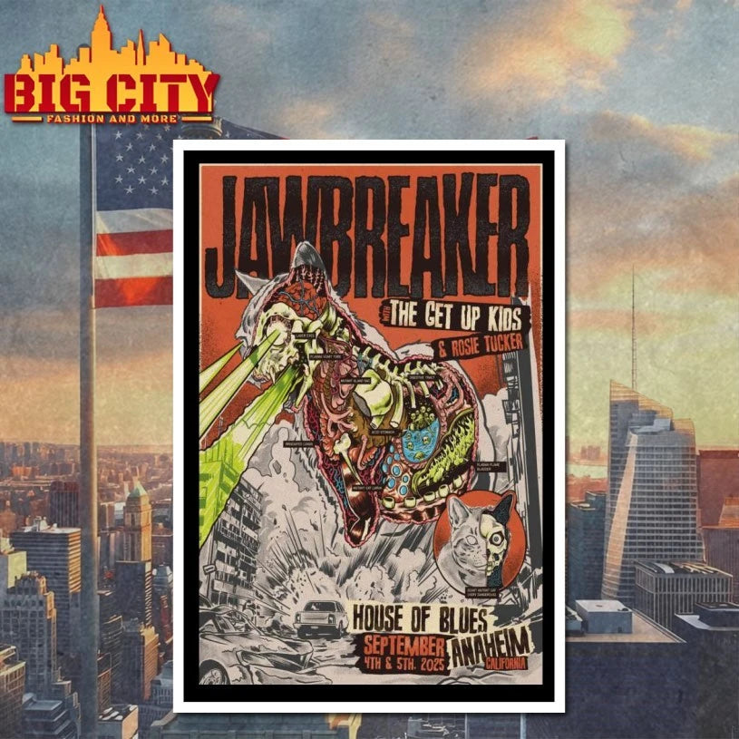 Jawbreaker Sep 4 and 5, 2025 Anaheim, California Poster shirt