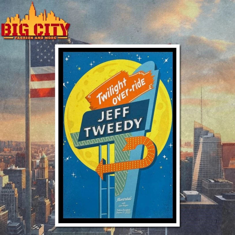 Jeff Tweedy Fall Tour 2025 Montreal QC Poster shirt