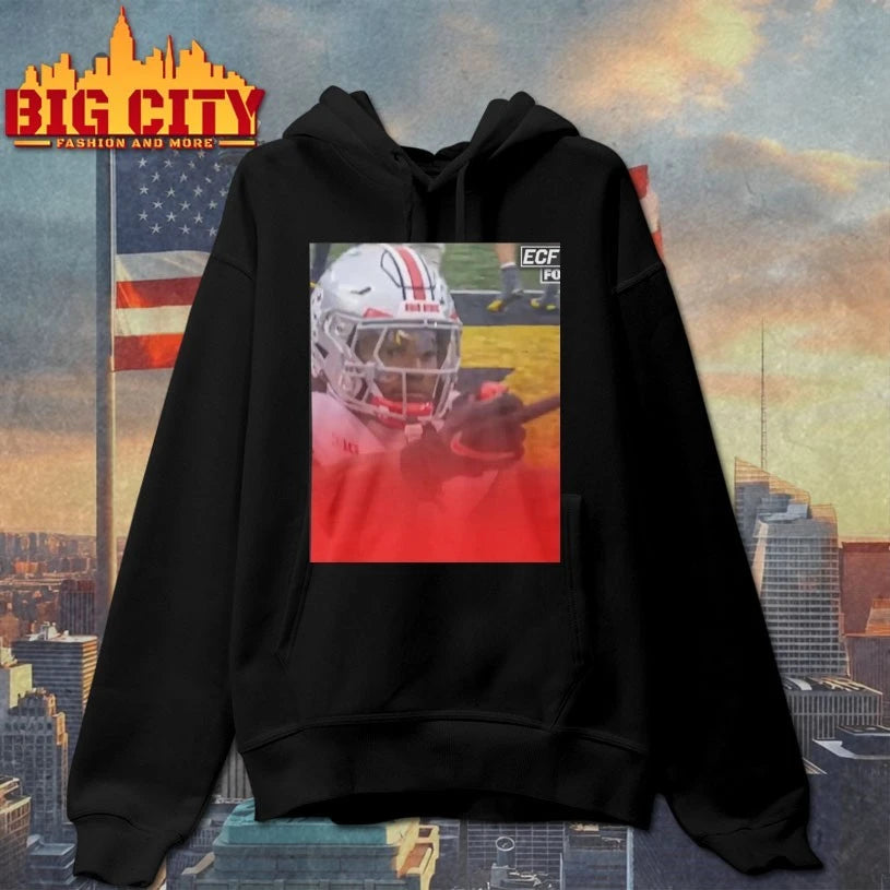 Jeremiah Smith Flips Off Michigan Fans shirt
