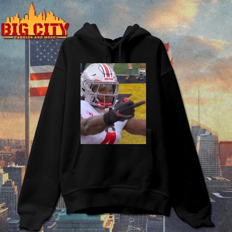 Jeremiah Smith Middle Finger Fan Michigan Shirt