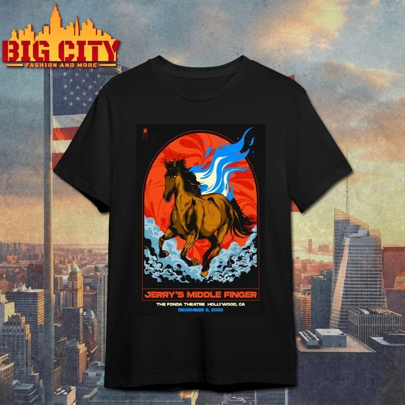 Jerry’s Middle Finger Dec 6 2025 Fonda Theatre Hollywood CA Poster Shirts