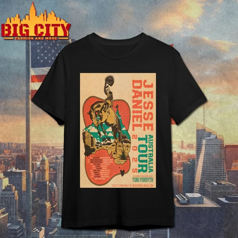 Jesse Daniel Australia 2025 Tour Poster Shirts