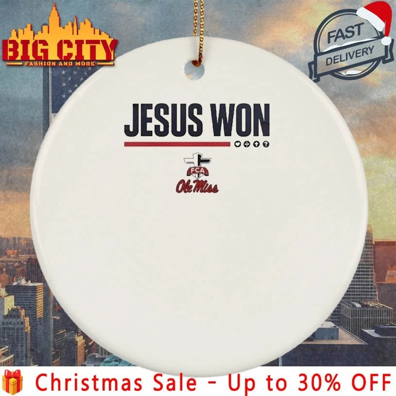Jesus Won Ole Miss Football Shirt