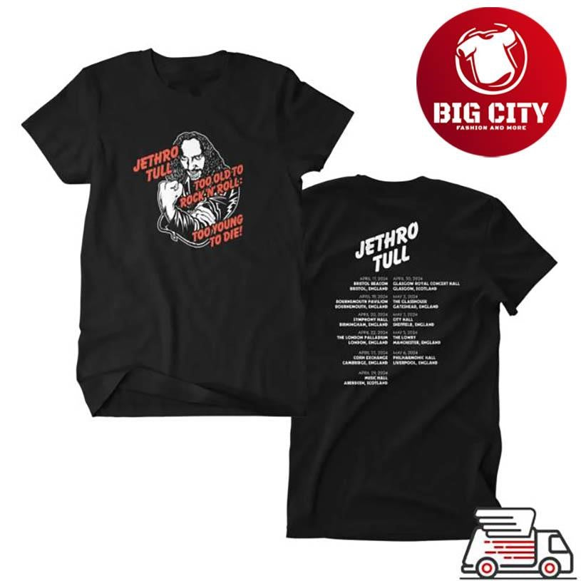 Jethro Tull Too Old Two Sided Shirt