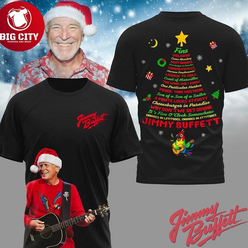 Jimmy Buffett Christmas 2025 Two Sided Shirt