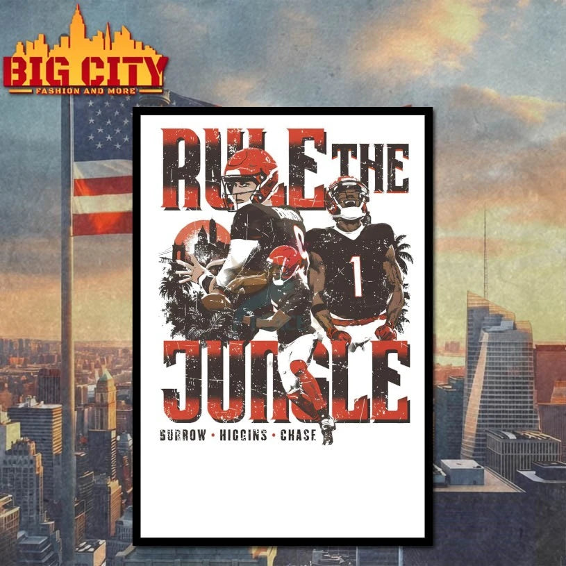 Joe Burrow Cincinnati Rule The Jungle Shirt