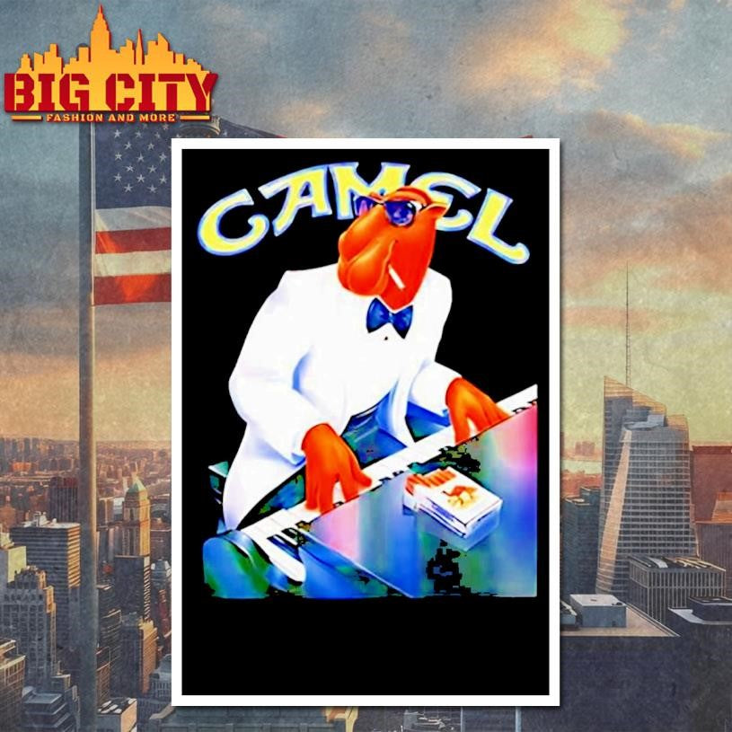 Joe Camel mascot for Camel cigarettes shirt
