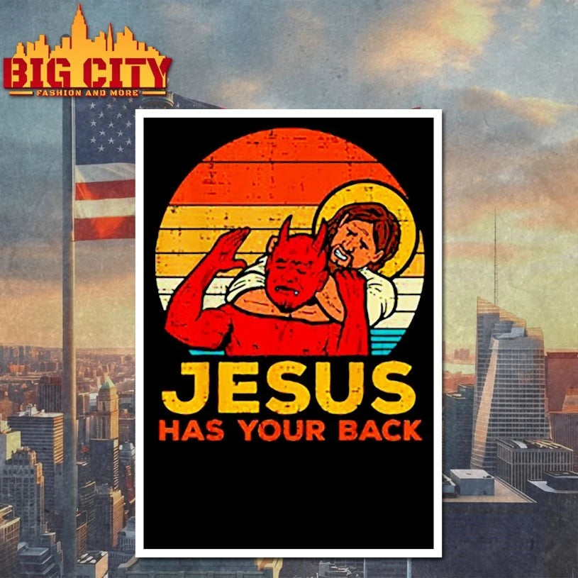 Joe biggs Jesus has Your back vintage shirt