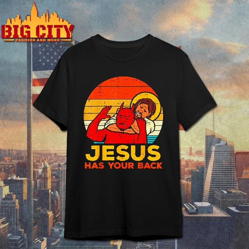 Joe biggs Jesus has Your back vintage shirt