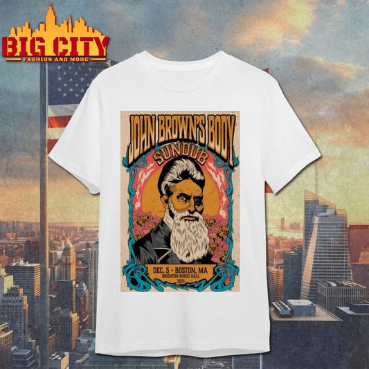 John Brown’s Body Dec 5 2025 Brighton Music Hall Boston MA poster shirt