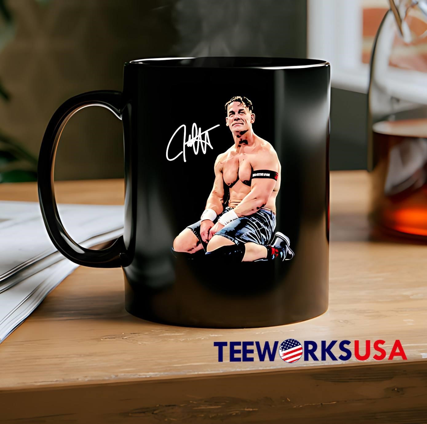 John Cena Pro Wrestler Autograph Signature shirt