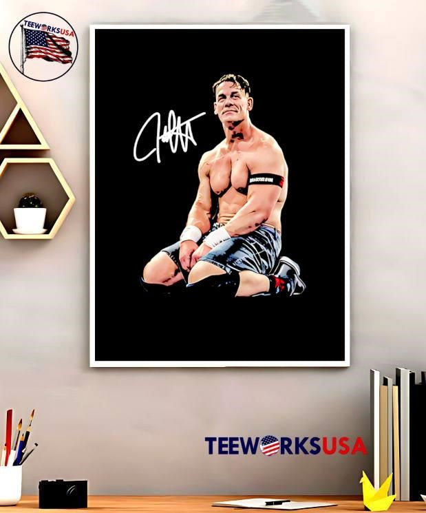 John Cena Pro Wrestler Autograph Signature shirt