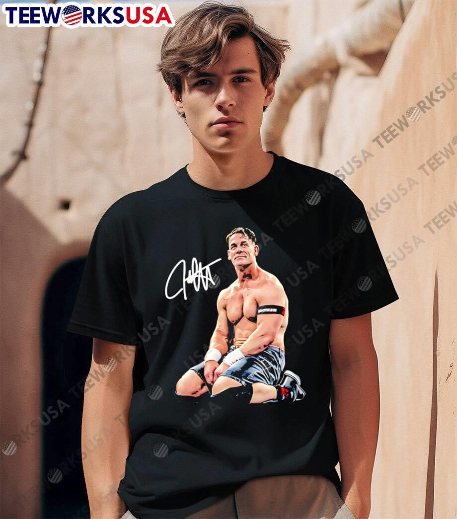 John Cena Pro Wrestler Autograph Signature shirt