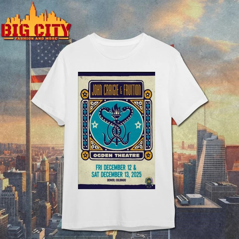 John Craigie And Fruition Live Ogden Theatre Denver, CO Poster shirts