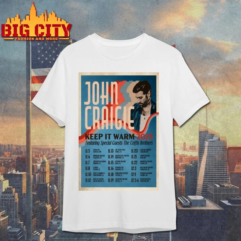 John Craigie Keep It Warm 2025 Tour Poster shirt