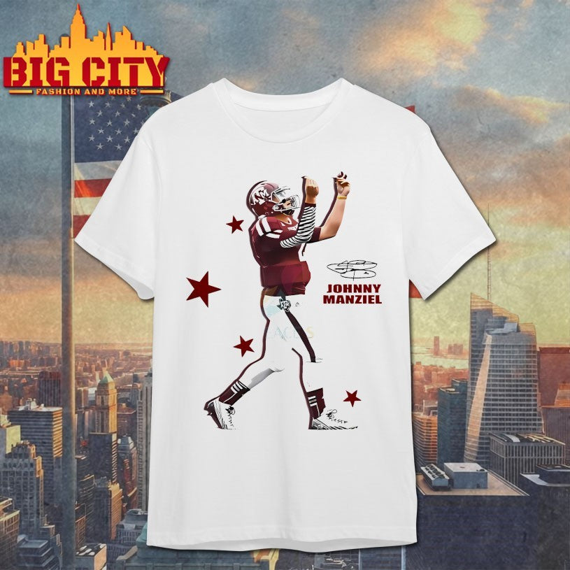Johnny Manziel Texas Am Aggies College Football Quarterback Shirts