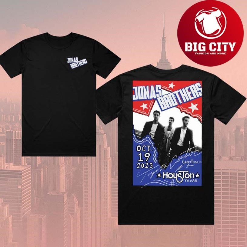 Jonas Brother Houston Texas Oct 19 2025 New Two Sided Shirt
