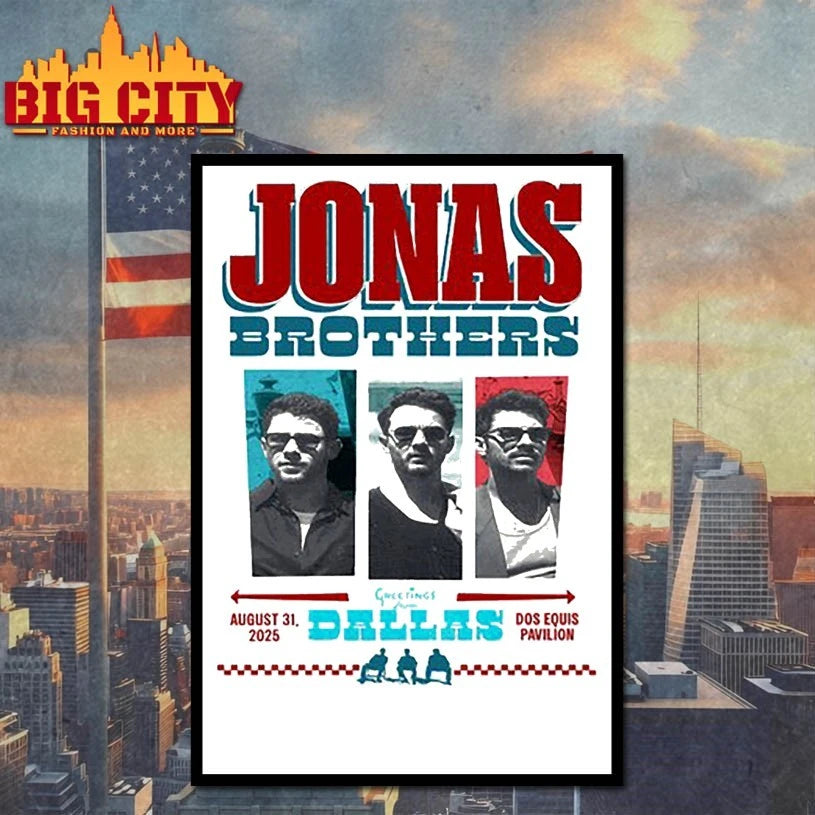 Jonas Brothers Aug 31, 2025 Dos Equis Pavilion, Dallas, TX Shirt