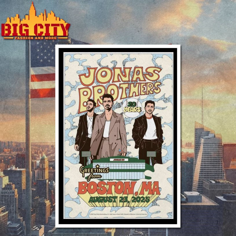 Jonas Brothers Fenway Park In Boston MA Aug 23 2025 Poster Shirt