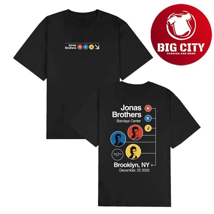 Jonas Brothers Greetings From Your Hometown Brooklyn Ny Two Sided Shirt