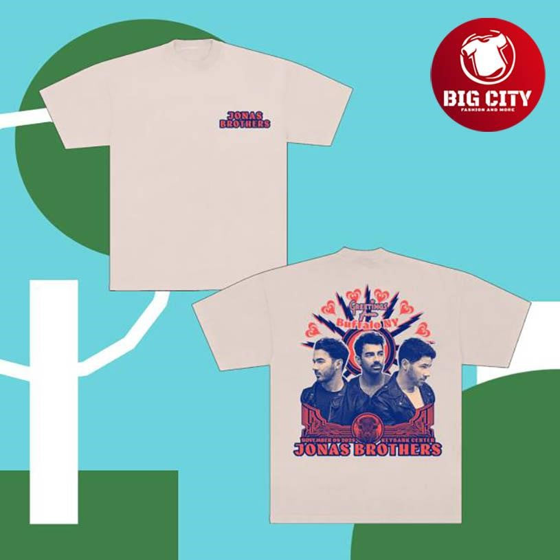 Jonas Brothers Greetings From Your Hometown Buffalo Ny Two Sided Shirt