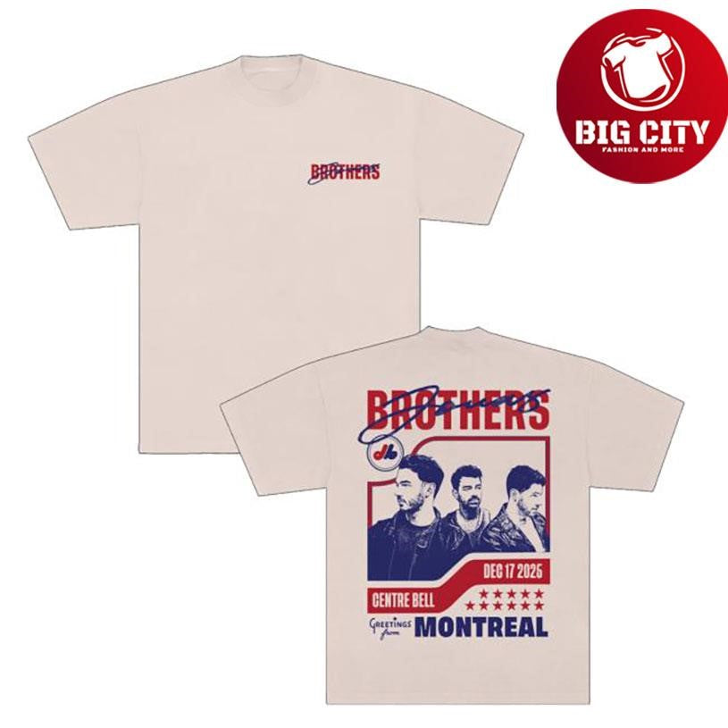 Jonas Brothers Greetings From Your Hometown Montreal Qc Two Sided Shirt