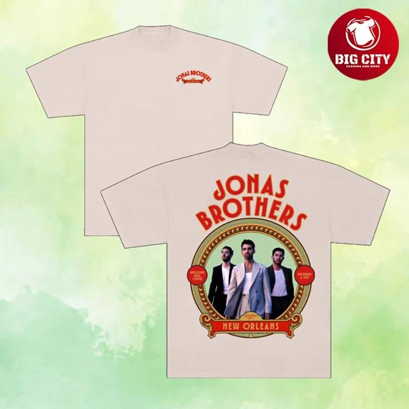Jonas Brothers Greetings From Your Hometown New Orleans La Two Sided Shirt