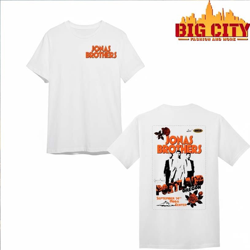 Jonas Brothers Greetings From Your Hometown Portland Or Two Sided Shirt