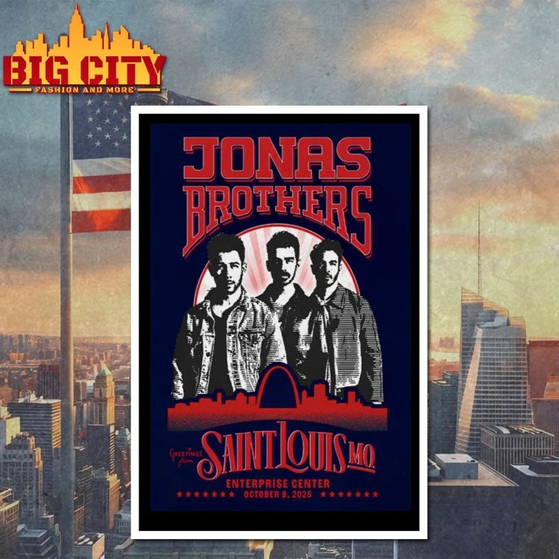 Jonas Brothers Oct 12 2025 Saint Louis MO Poster shirt