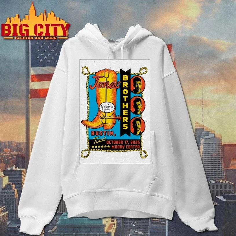Jonas Brothers Oct 17 2025 Austin Event Poster Shirt