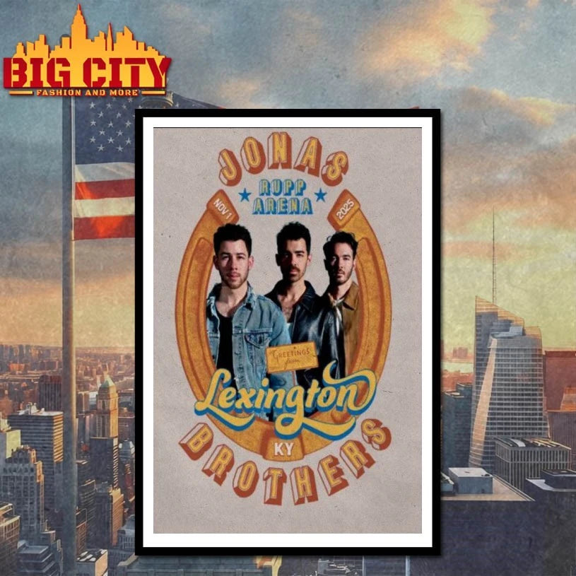 Jonas Brothers Rupp Arena, Lexington November 1 2025 Poster shirt
