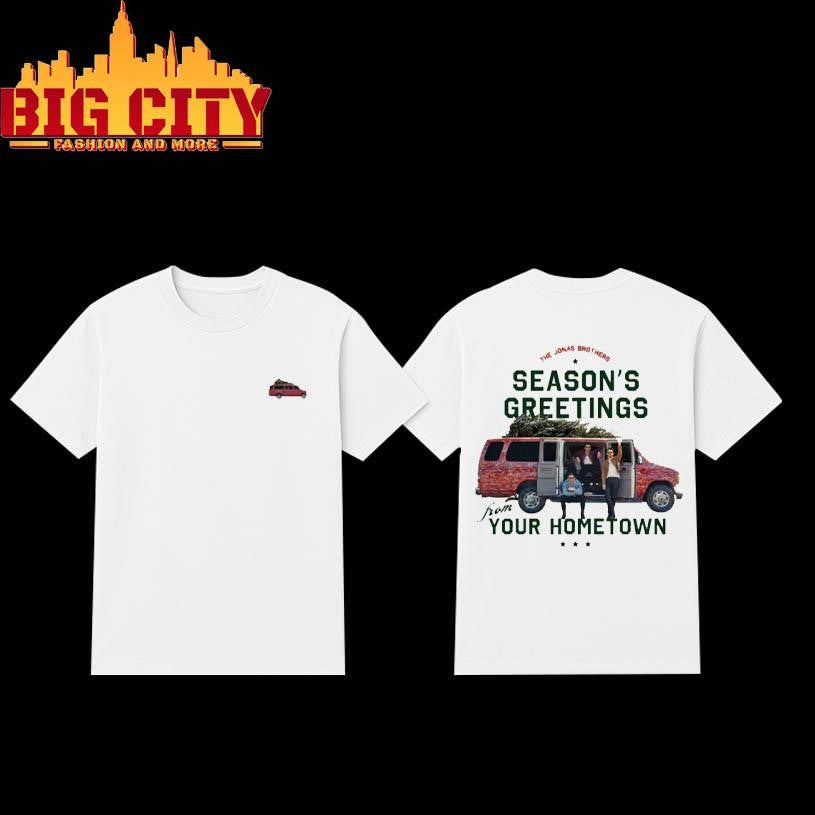 Jonas Brothers Season’s Greetings Jonas 2025 Two Sided Shirt