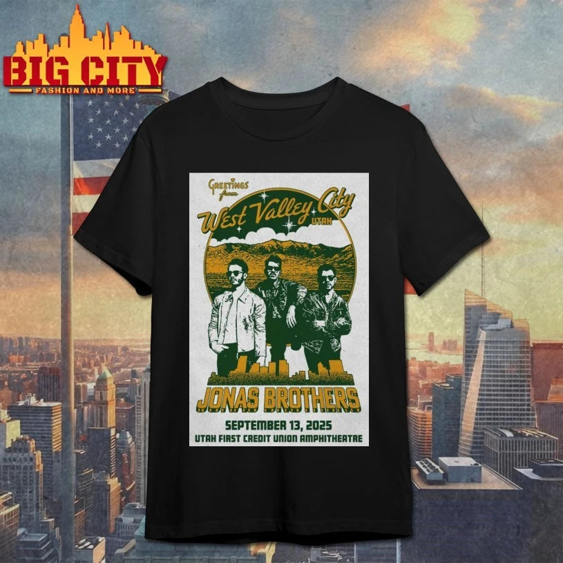 Jonas Brothers Utah First Credit Union Amphitheatre, West Valley City, UT, USA Tour September 13 2025 Poster shirt