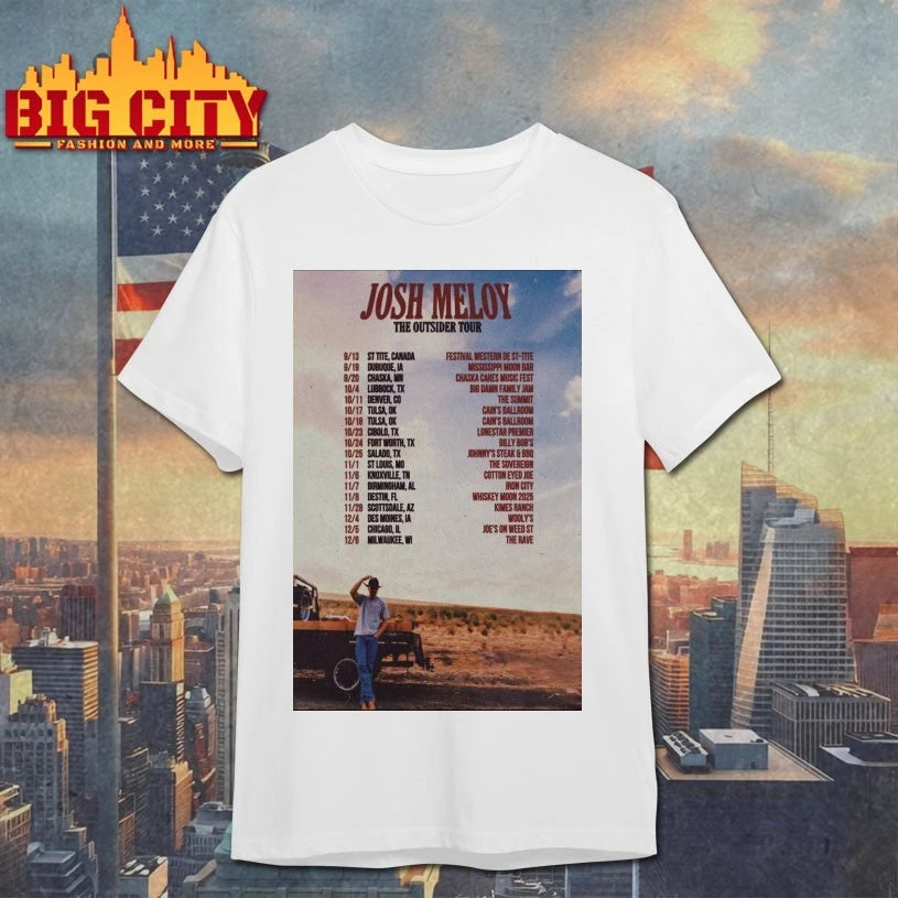 Josh Meloy The Outsider Tour 2025 Poster Shirt