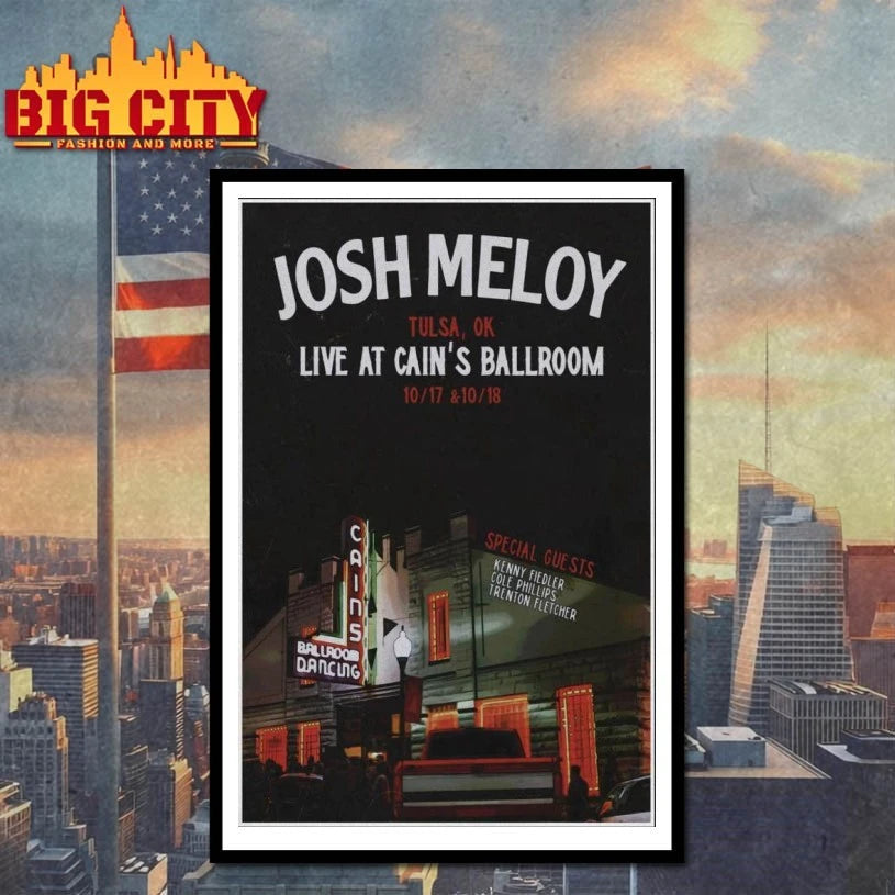 Josh Meloy Tulsa, Oklahoma Oct 17-18 2025 Poster Shirt