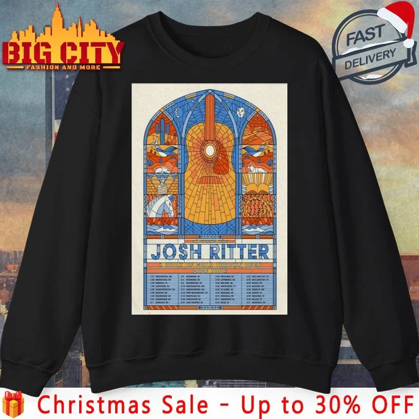 Josh Ritter A Book Of Gold Thrown Open 2026 Concert Poster shirt