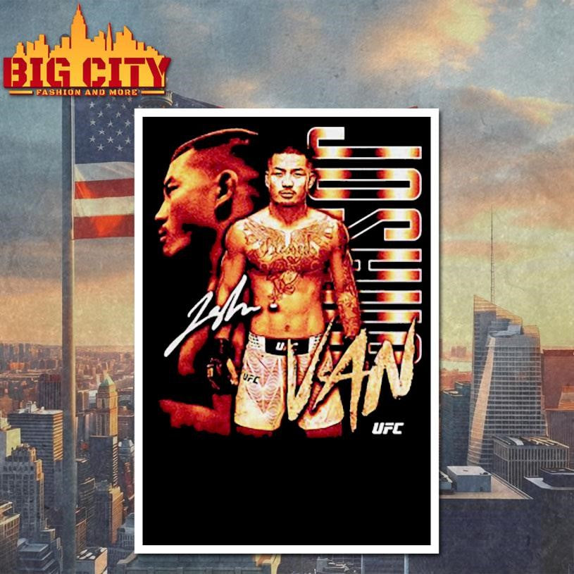 Joshua Van UFC Bitmap signature shirt
