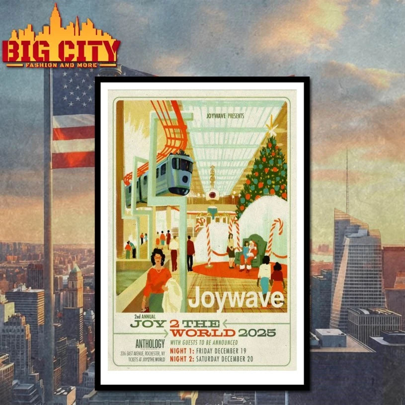 Joywave 2nd Annual Joy 2 The World 2025 Anthology In Rochester NY Poster Shirt