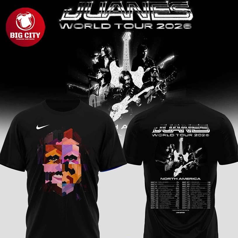 Juanes World Tour 2026 North America Celebration Two Sided Shirt