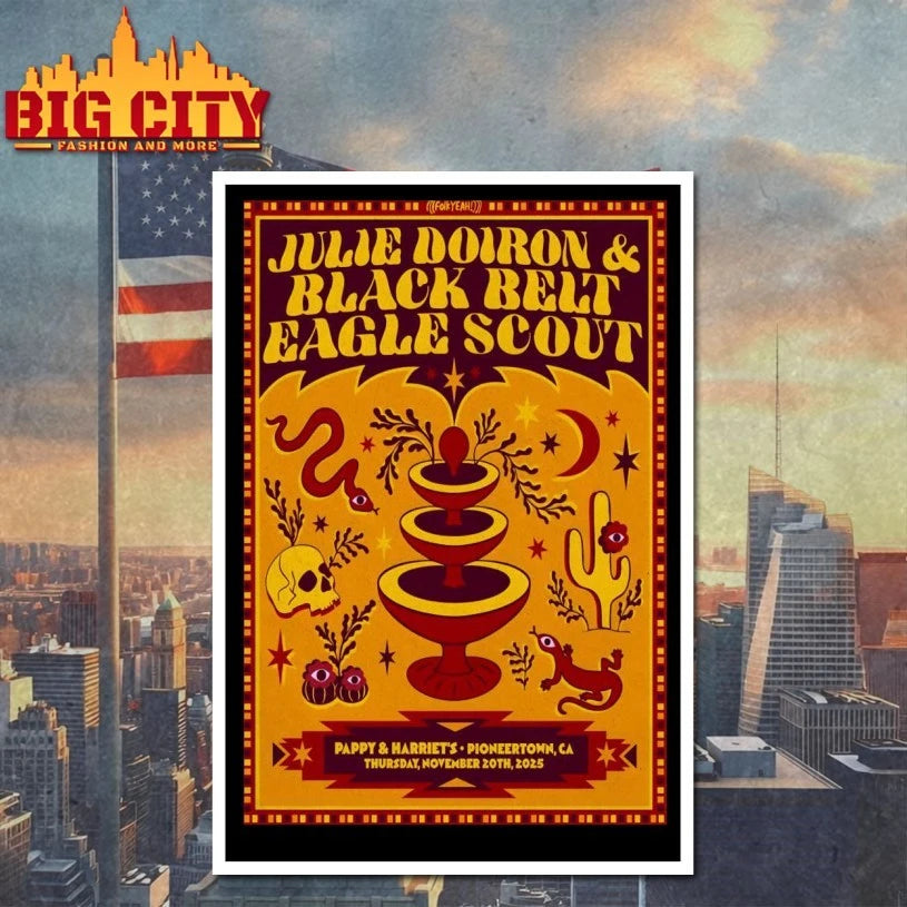 Julie Doiron And Black Belt With Eagle Scout Pioneertown Event On November 20 2025 Poster shirt
