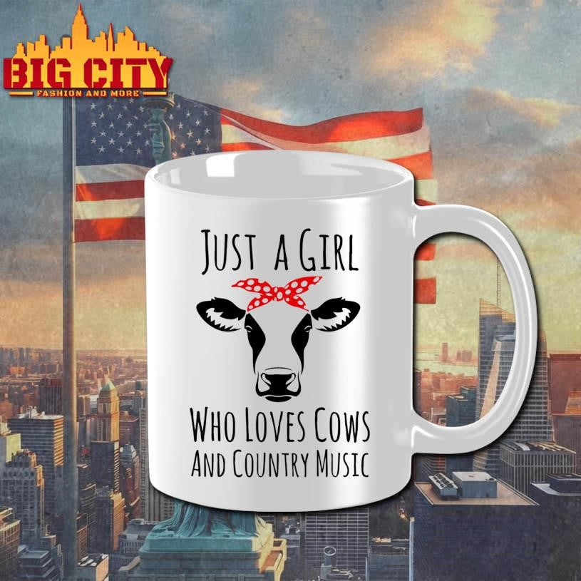 Just A Who Loves Cows And Country Music Cow 2025 Shirt