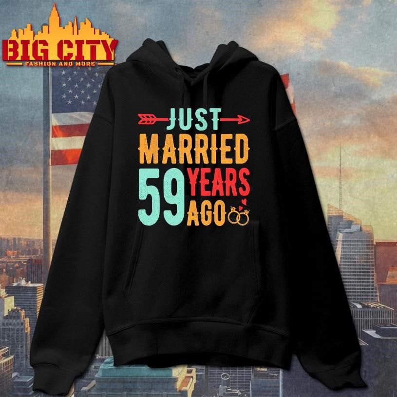 Just Married 59 Years Ago – 59th Wedding Shirt