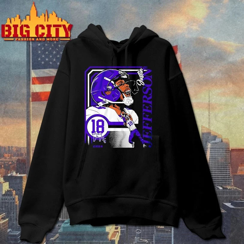 Justin Jefferson Collage Frame signature Shirt