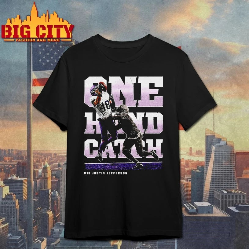Justin Jefferson Minnesota One Hand Catch Shirt