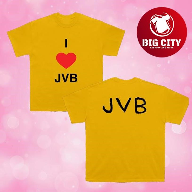 Jvb Yellow I Love Jvb Two Sided Shirt