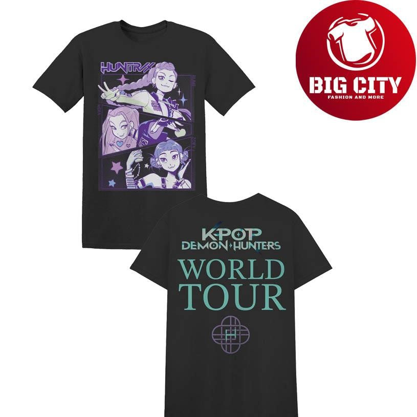 KPop Demon Hunters Huntrix World Tour Two Sided Shirt