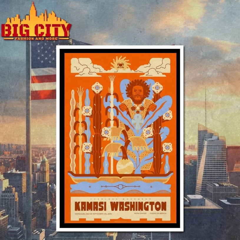 Kamasi Washington Sept 10 2025 Mexico City Poster shirt